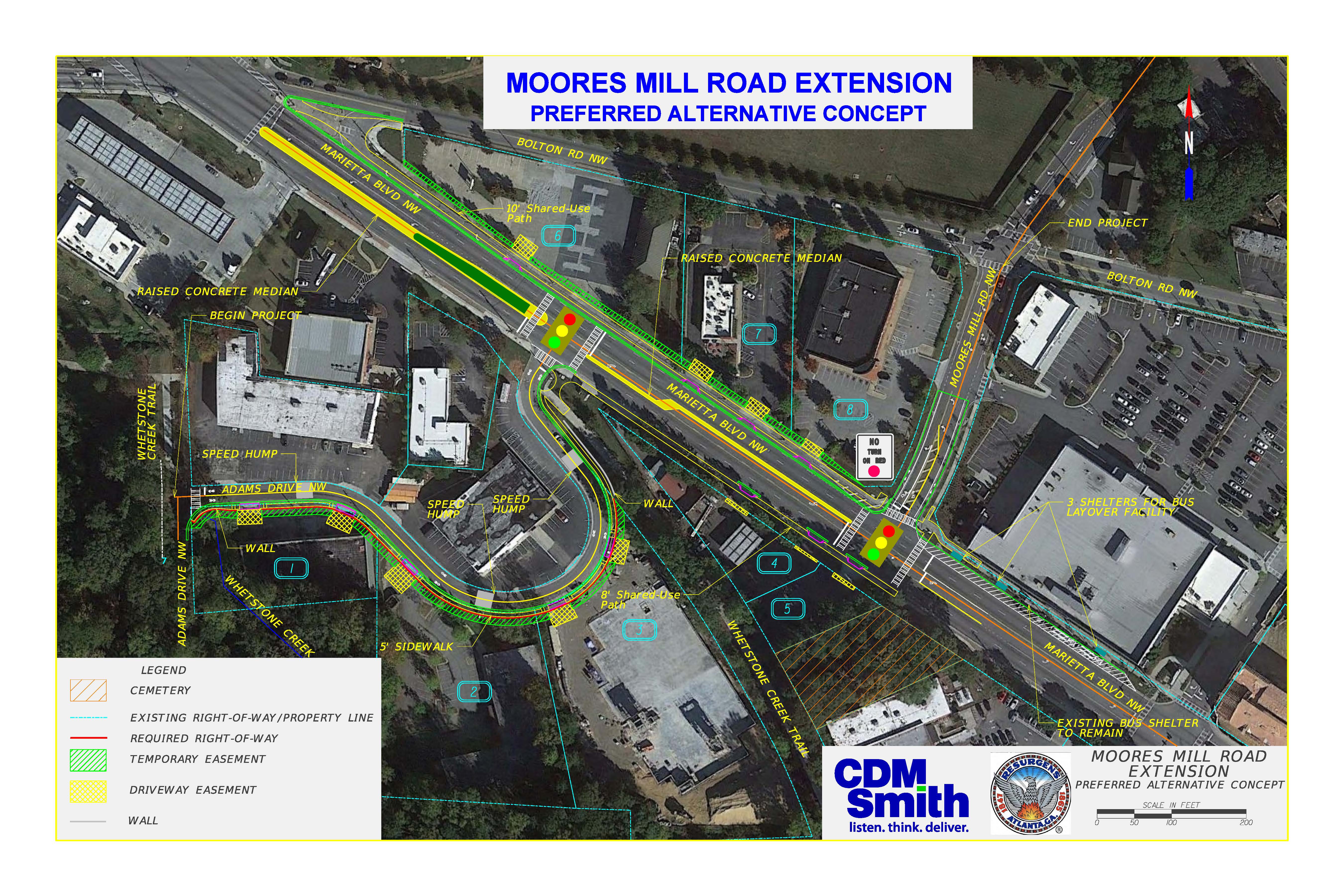 Adams Drive and Marietta Boulevard/Moores Mill Road Multimodal